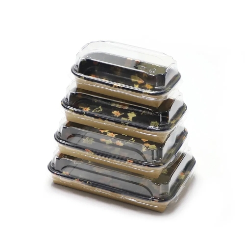 Paper Sushi Tray with Dome Lid