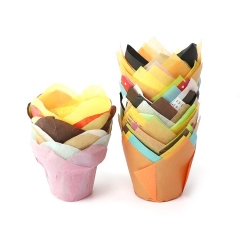 Colourful Tulip Baking Cup Liners