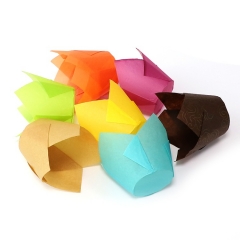 Colourful Tulip Baking Cup Liners