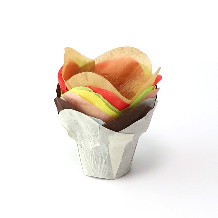 Colourful Tulip Baking Cup Liners