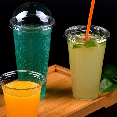 Compostable 16oz Clear PLA Cup with Lid