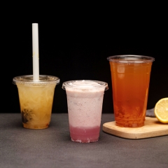 Compostable 16oz Clear PLA Cup with Lid