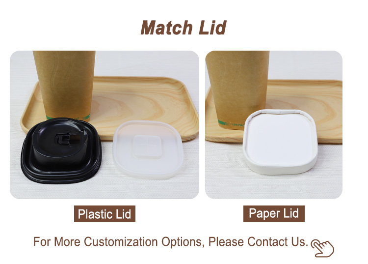 paper square coffee cups with lid