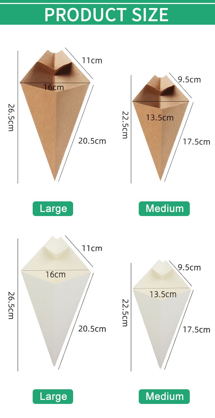 Custom Cone French Fries Food