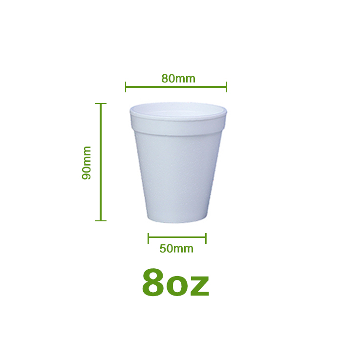 8 oz Foam Cups for Hot Cold Beverages