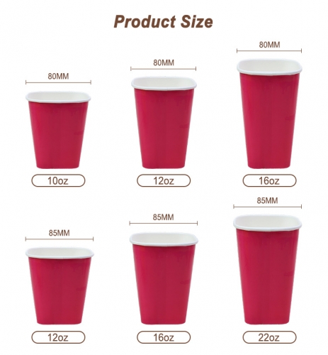 Compostable Square Paper Cup for Coffee