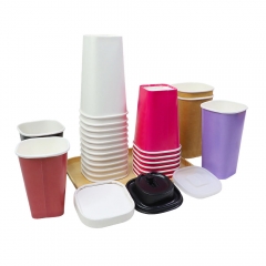 Compostable Square Paper Cup for Coffee