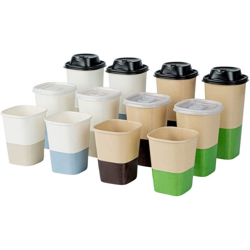 7 oz/9 oz/12 oz/16 oz/18 oz Personalized Square Cups Hip Square Paper Cup