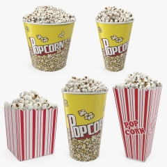 Balde de papel pipoca Whosale Custom Fats Food