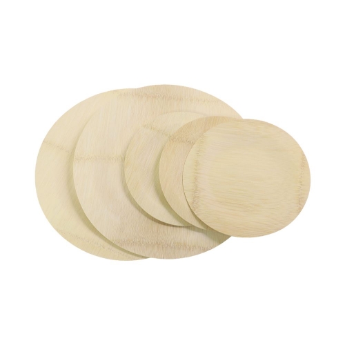 3.5'' Compostable Bamboo Plates for Wedding Parties