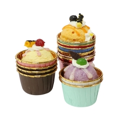Disposable Paper Cup Cake Temperature Resistant Cupcake 