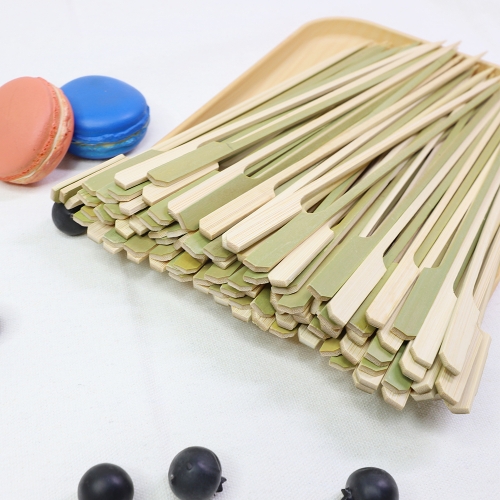  Flat Bamboo Skewers Square Round Bamboo Skewers