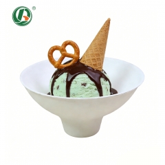2-12 oz Bagasse Ice Cream Bowl Irregular Ice Cream Cup Supply