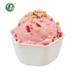 2-12 oz Bagasse Ice Cream Bowl Irregular Ice Cream Cup Supply