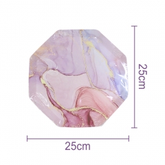 Octagonal Paper Plate 10 Inch 25cm 