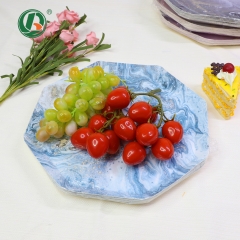 Compostable Octagonal Shap Disposable Paper Plates for Cake Party 