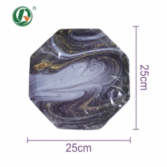 Compostable Octagonal Shap Disposable Paper Plates for Cake Party 