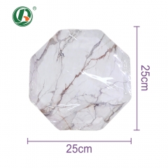 Compostable Octagonal Shap Disposable Paper Plates for Cake Party 