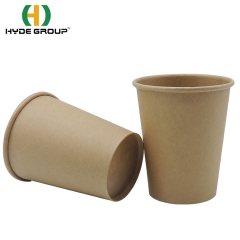 4oz 8oz 12oz 16oz Disposable PLA Coated Kraft Paper Cups Takeaway Packaging for Soup, Coffee, Drinks