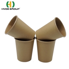 4oz 8oz 12oz 16oz Disposable PLA Coated Kraft Paper Cups Takeaway Packaging for Soup, Coffee, Drinks