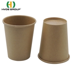 4oz 8oz 12oz 16oz Disposable PLA Coated Kraft Paper Cups Takeaway Packaging for Soup, Coffee, Drinks