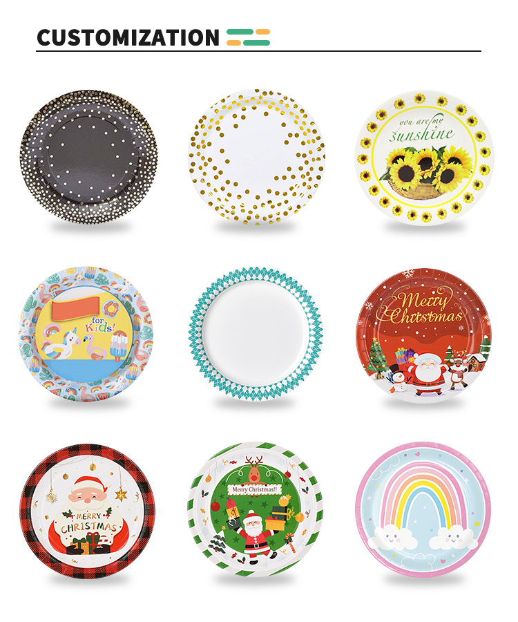 Custom Luxury Paper Plates and Napkins