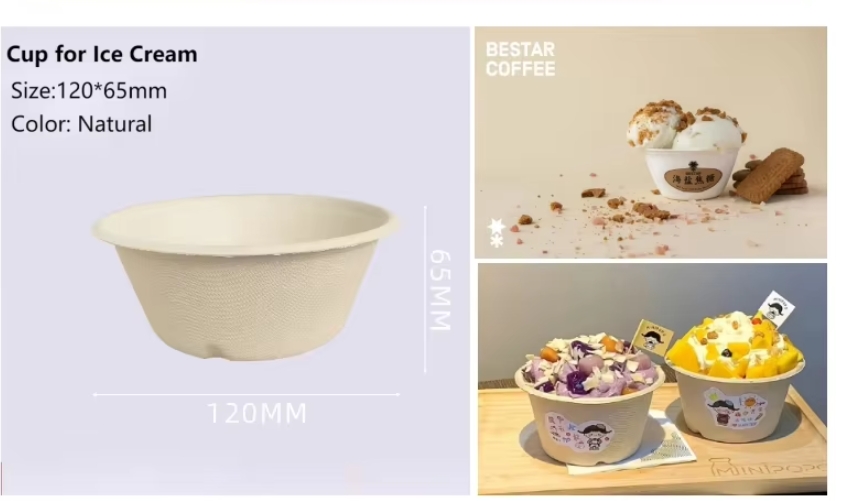 Bagasse Ice Cream Bowl