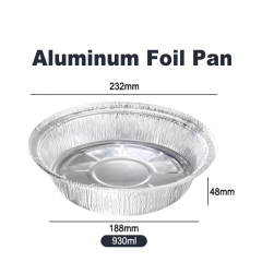 9 Inch 930ml Aluminum Foil Pans Disposable Pizza Aluminum Foil Tray
