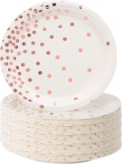 Compostable Round 12 inch Paper Plates