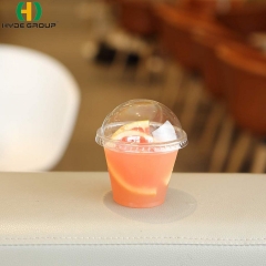 Compostable PLA Coffee Cup Smoothie Cup with Straw