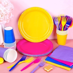  Custom Disposable Party Plate Party Tableware Set Party Supplies