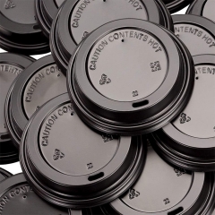 Dome Lock Back Coffee Cup Lid with Closure