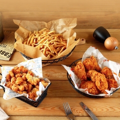 Bulk Printed Burger Paper Wraps PE Coated Burger Paper