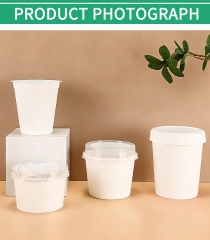 Bulk Custom PP Yogurt Ice Cream Cups with Lids 