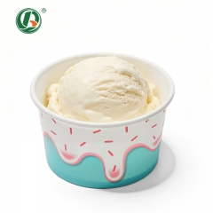 Biodegradable 3oz 4oz 8oz 12oz Kraft Small Ice Cream Cups