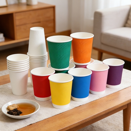 20oz Custom Bulk Printed Ripple Wall Paper Cups Party Cups 