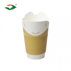 80z 12oz 16oz Bulk Printed No Lid Foldable Paper Coffee Cup