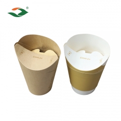 80z 12oz 16oz Bulk Printed No Lid Foldable Paper Coffee Cup