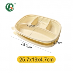 Набор для приготовления еды из кукурузного крахмала с 4 отделениями и крышкой (оптовая продажа)