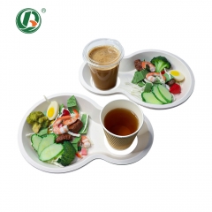 Bandejas e conjuntos de xícaras de café de cana-de-açúcar para fabricação de alimentos e bebidas (OEM)