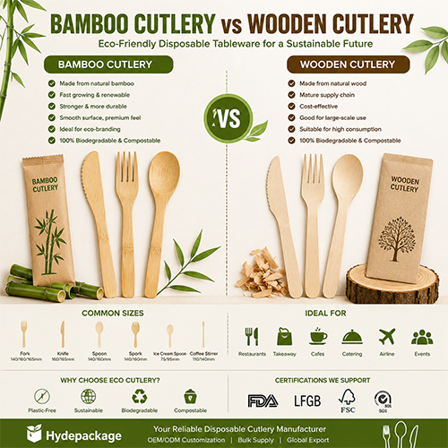 Bamboo Cutlery vs Wooden Cutlery