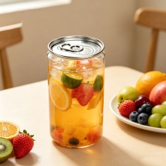 250ml 330ml 355ml 500ml 650ml 700ml Bulk Custom PET Easy Open Can 
