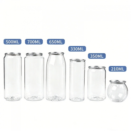 250ml 330ml 355ml 500ml 650ml 700ml Bulk Custom PET Easy Open Can 