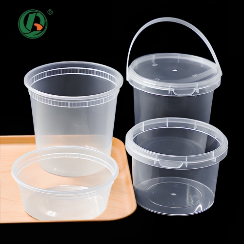 32 oz Plastic Containers with Lids for Soup Deli Restaurant Take Out Soup Containers 