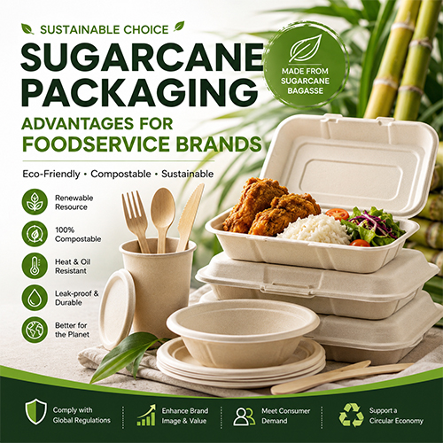 Sugarcane Packaging Advantages For Foodservice Brands
