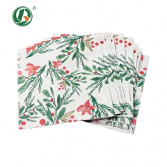 Custom Printed Biodegradable Disposable Paper Napkins for Restaurants Foodservice Beverage Dinner Square Napkins Supplier