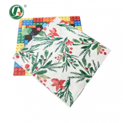 Custom Printed Biodegradable Disposable Paper Napkins for Restaurants Foodservice Beverage Dinner Square Napkins Supplier
