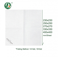 Wholesale Folded Linen Feel Napkin With Cutlery Pocket