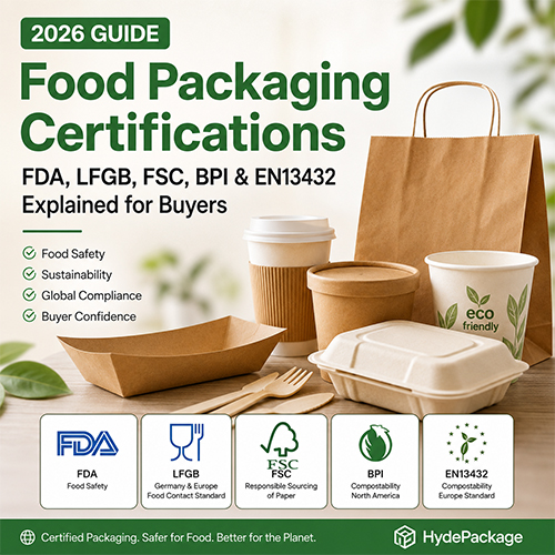 Food Packaging Certifications Guide: FDA, LFGB, FSC, BPI & EN13432 Explained for Buyers