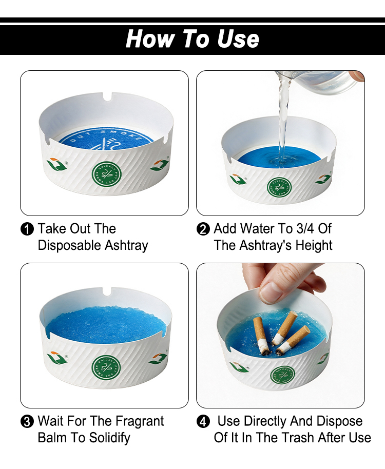 disposable foam ashtray